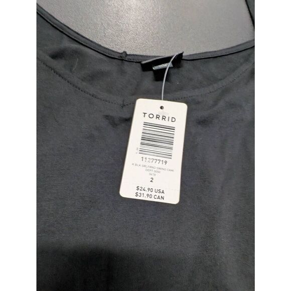 Torrid Black Camisole Spaghetti Strap Tank Top Shirt Woman's Size 2X - Picture 5 of 6